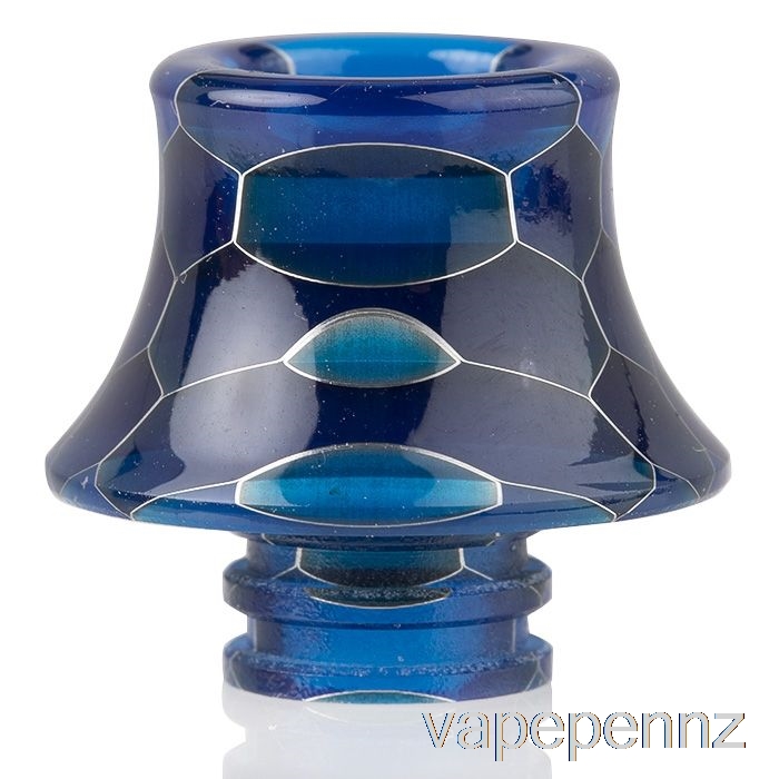 510 Cone Snake Skin Resin Drip Tip Dark Blue VAPE NZ